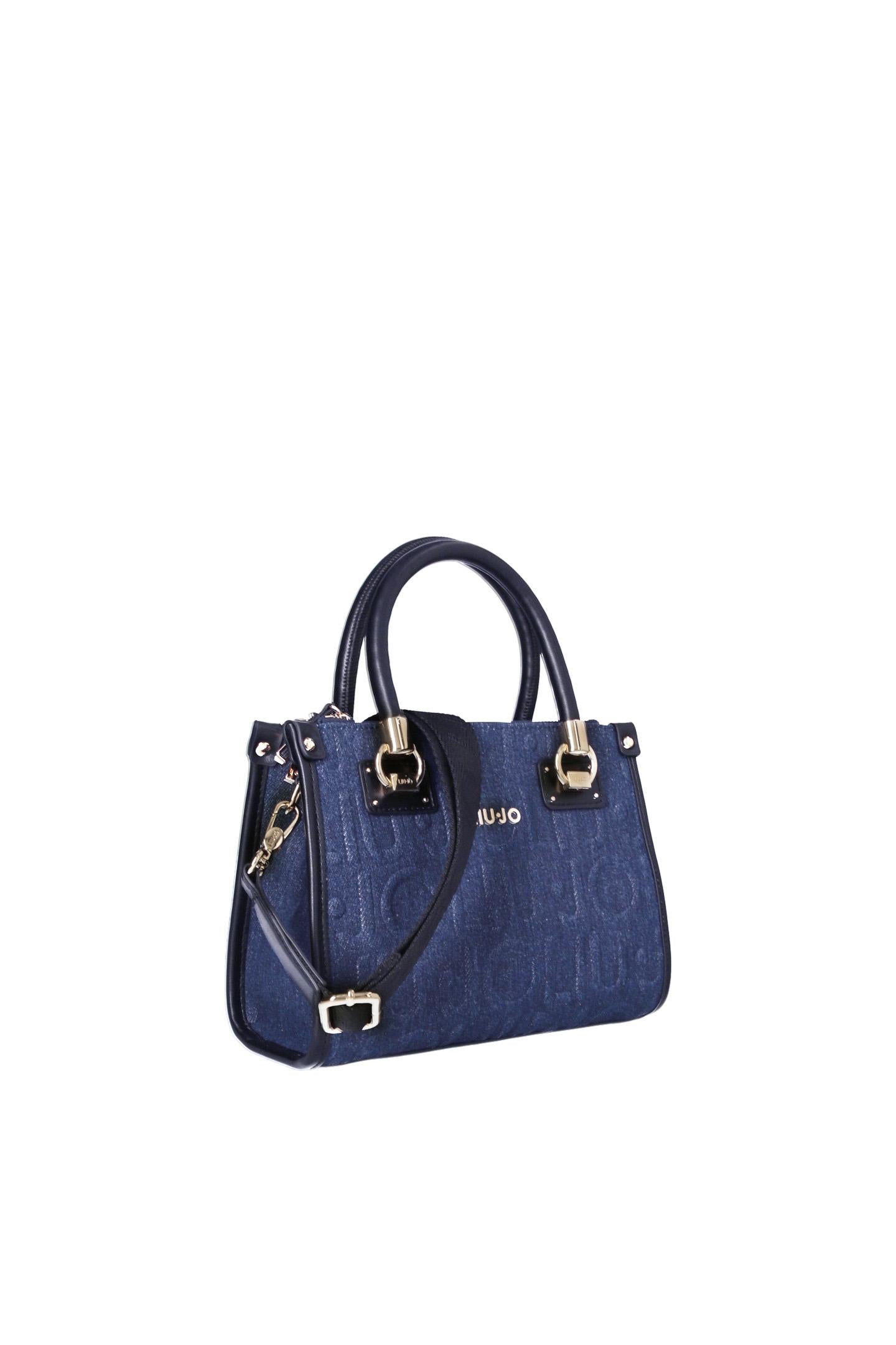 Jeansblauwe handtas