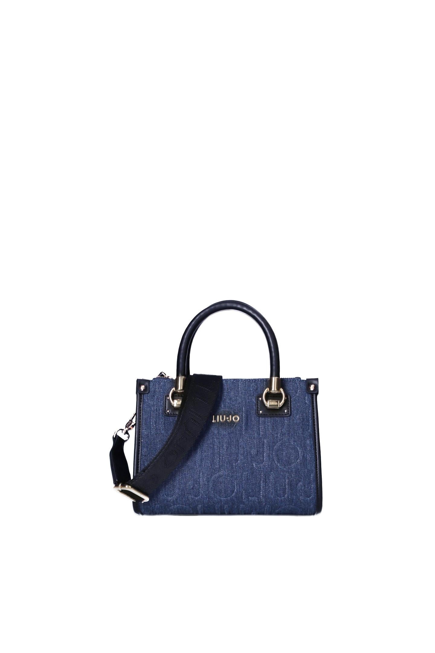 Jeansblauwe handtas
