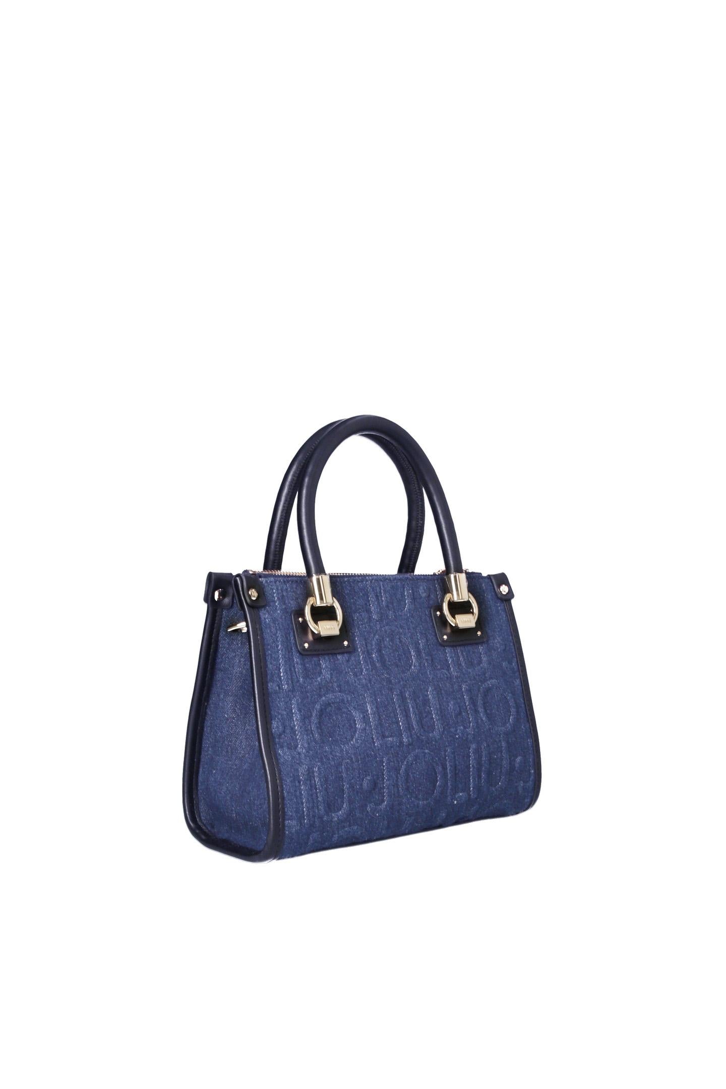 Jeansblauwe handtas