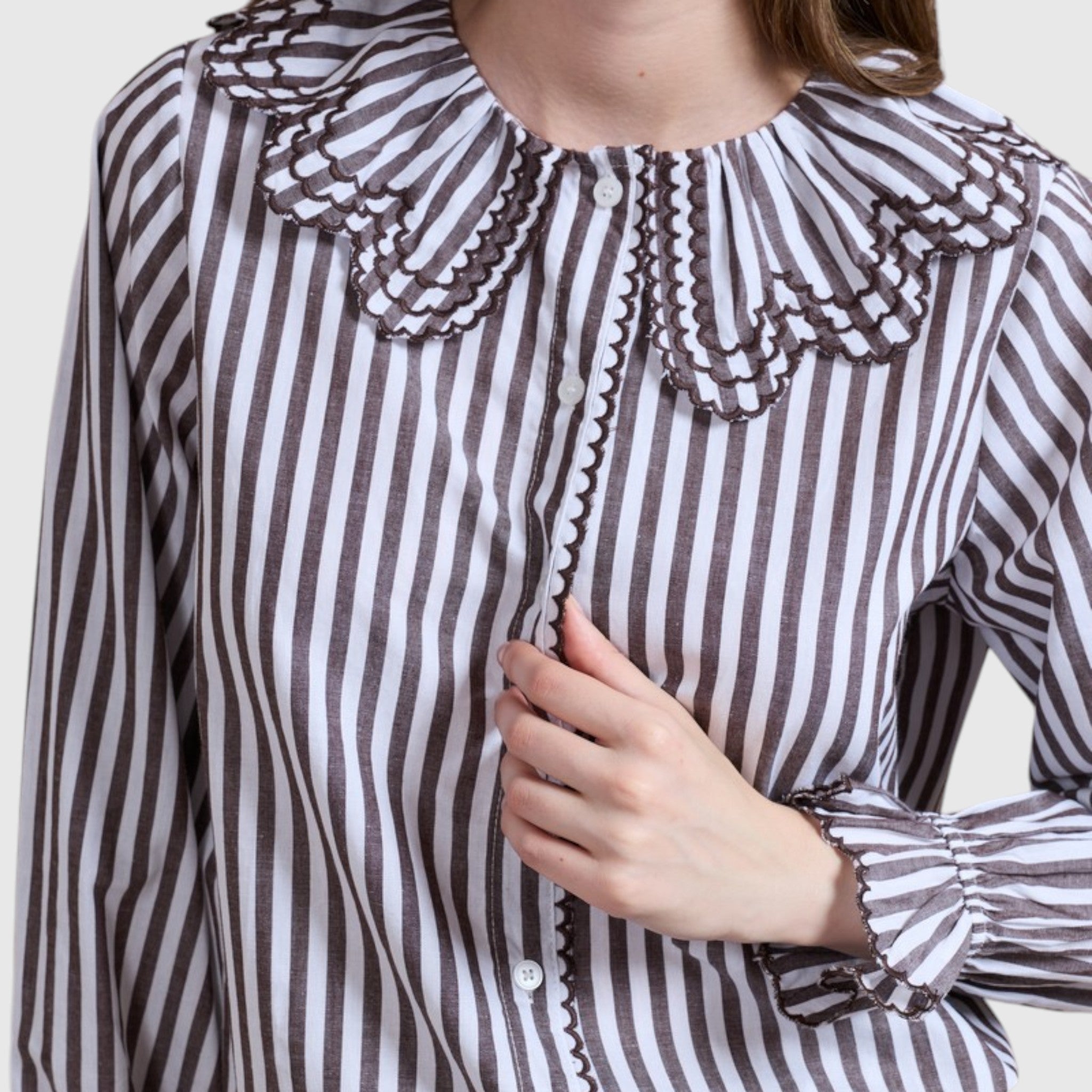 bruine blouse