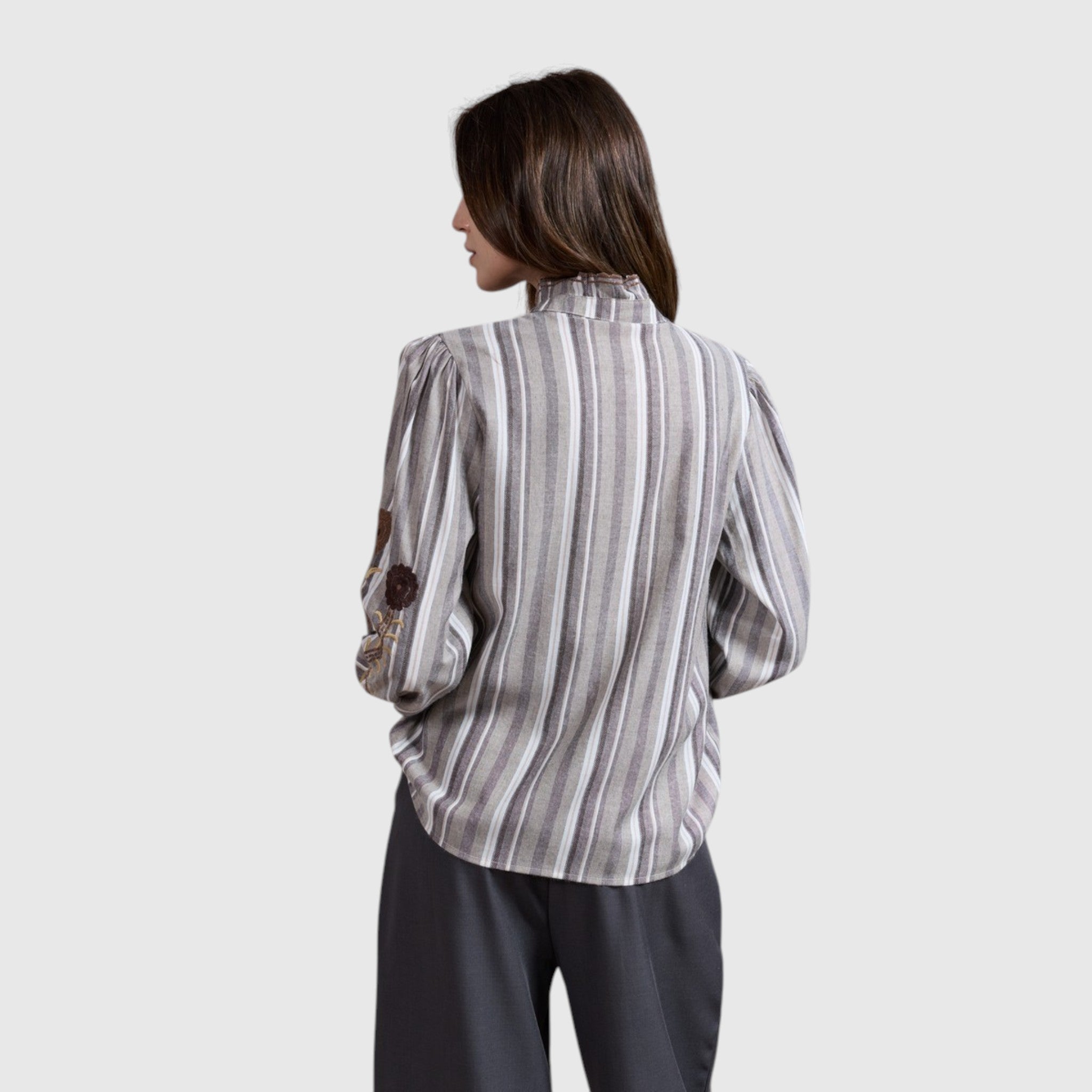 bruine blouse