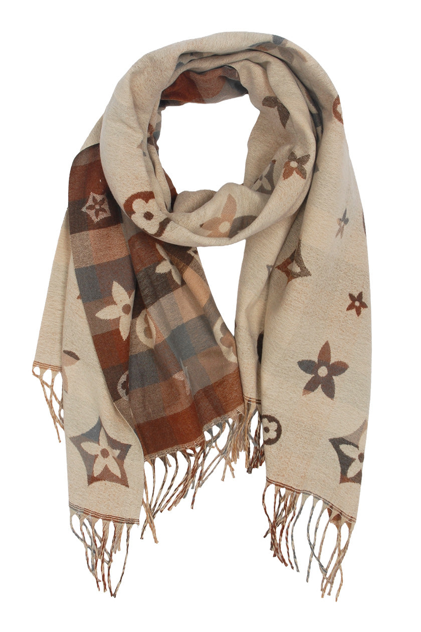 bruine/beige sjaal