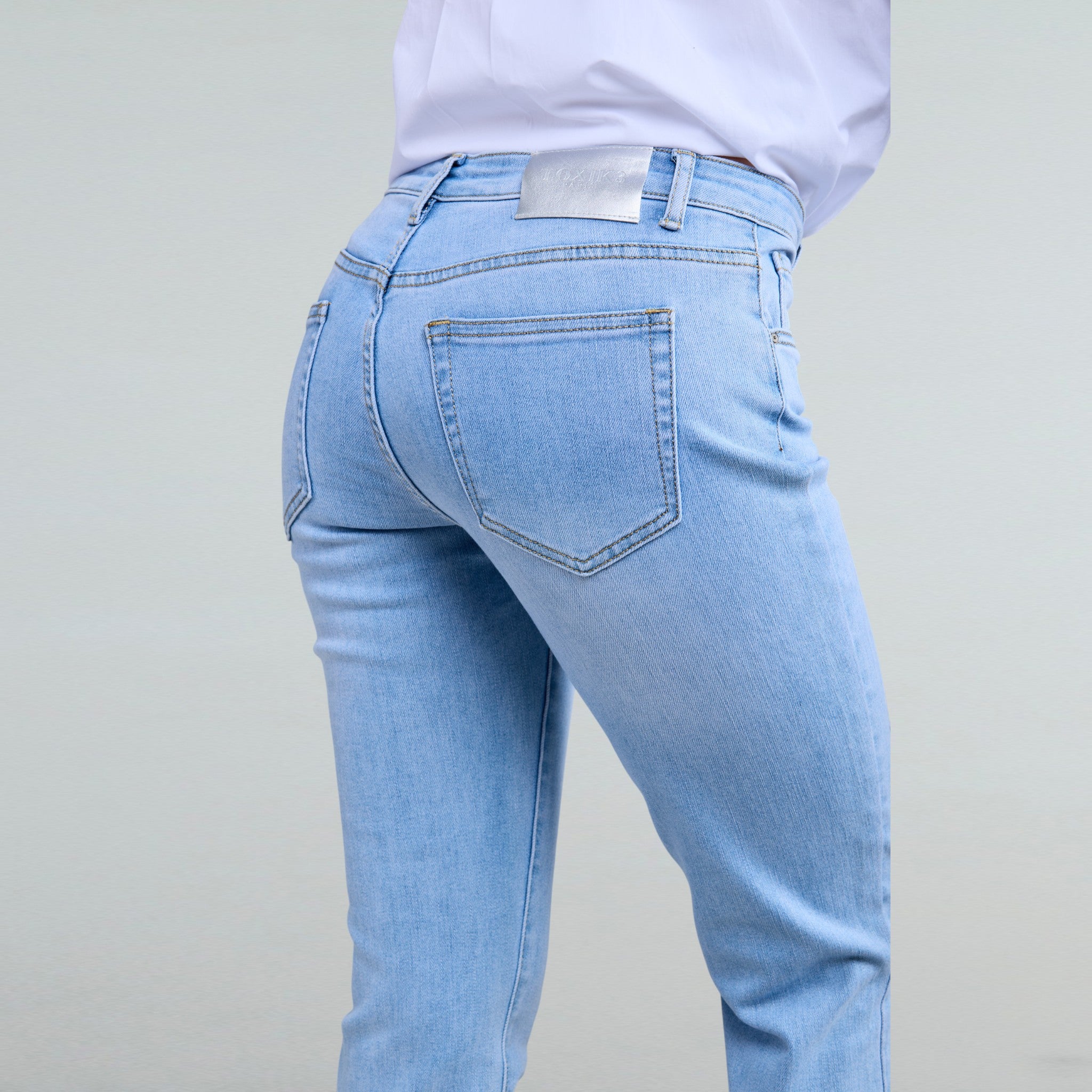 blauwe jeansbroek