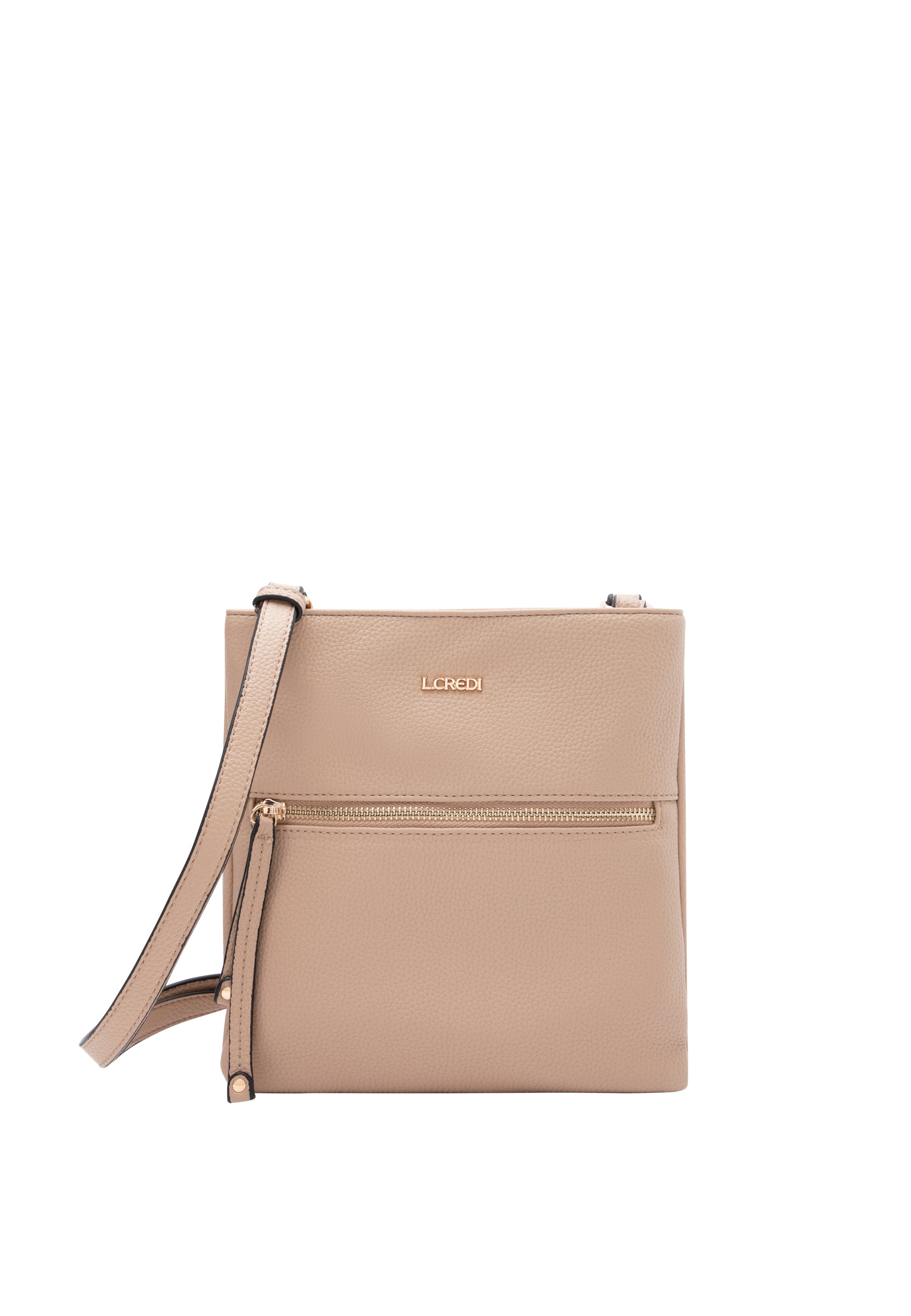 Zandkleurige crossbody