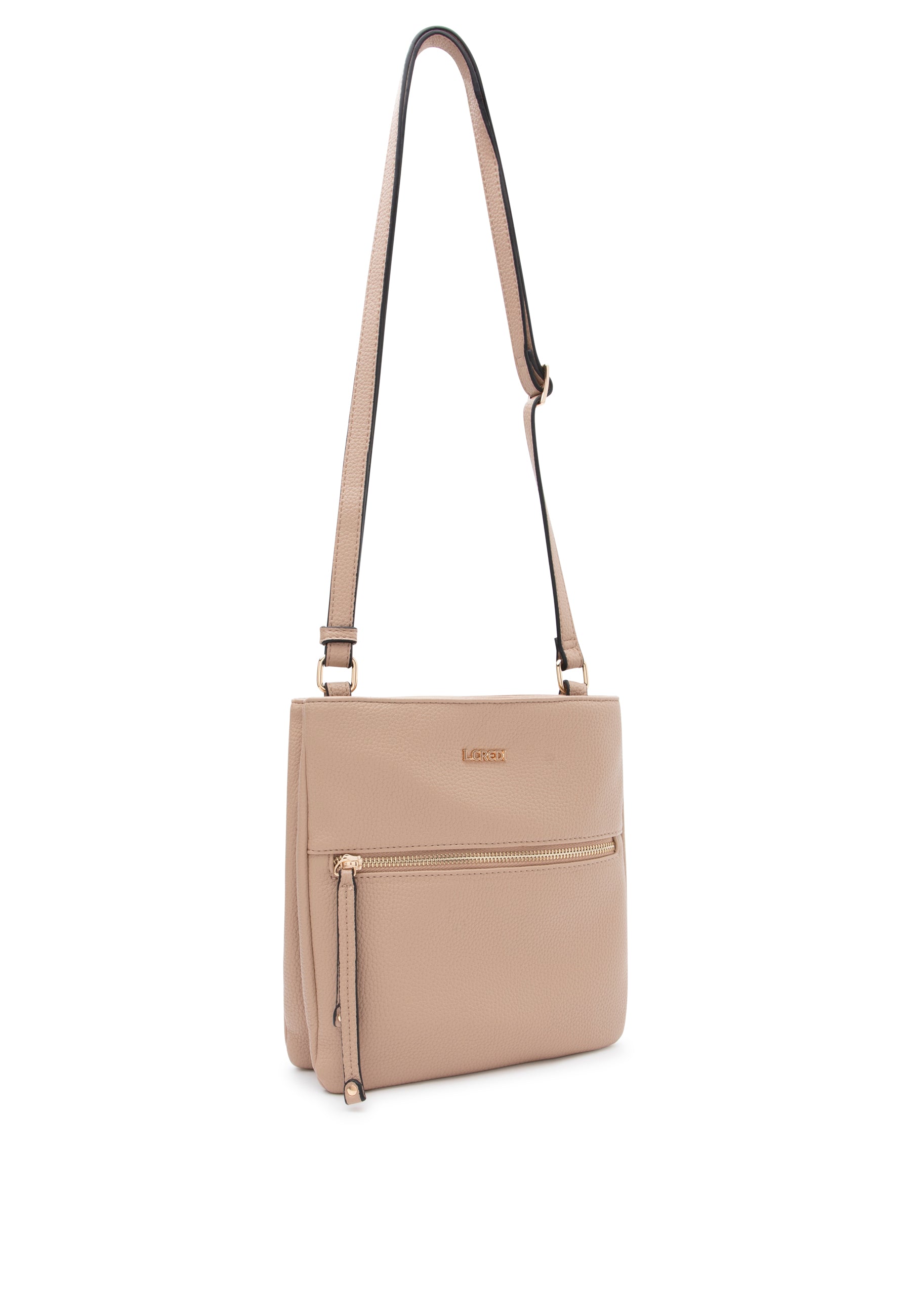 Zandkleurige crossbody