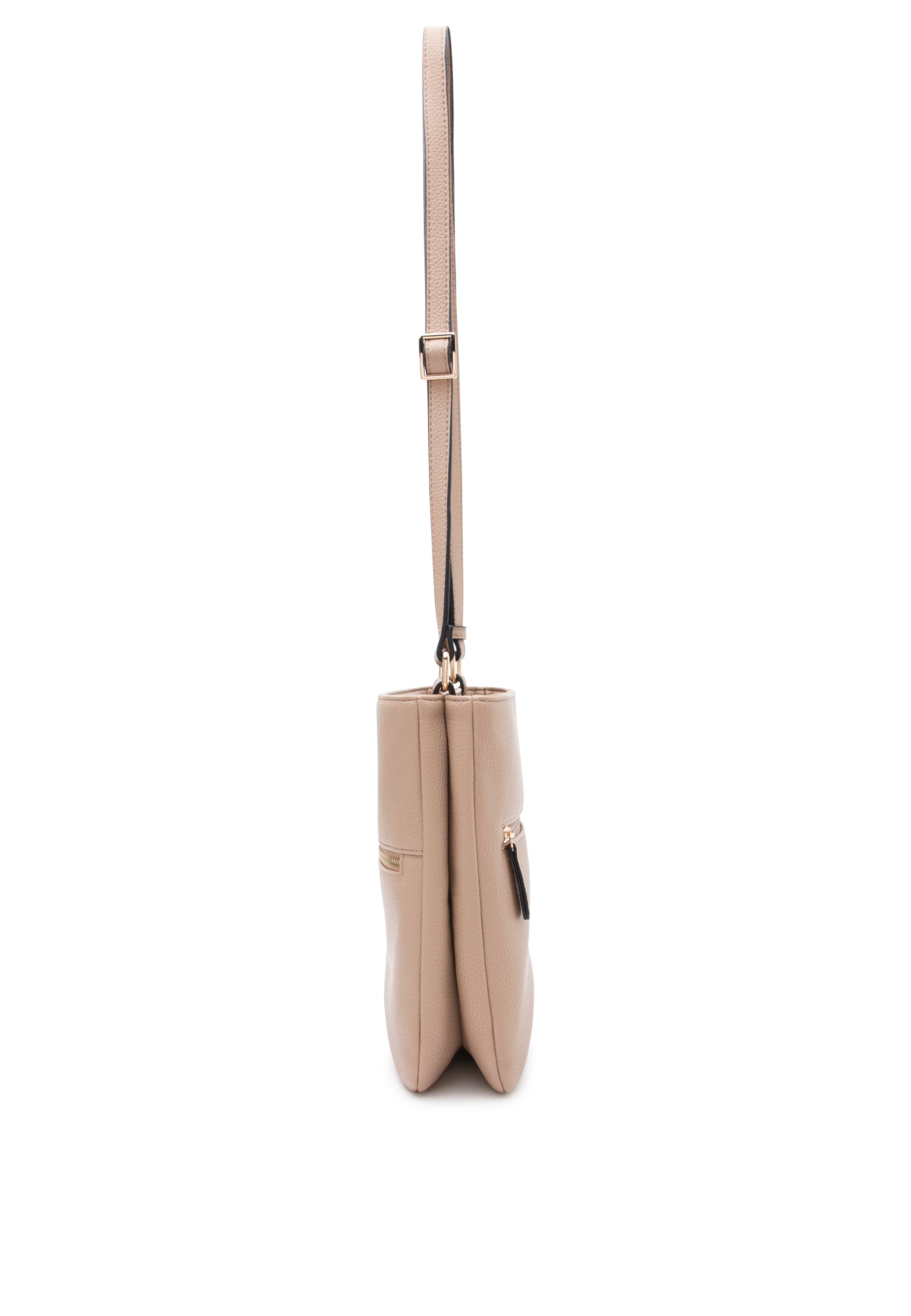 Zandkleurige crossbody