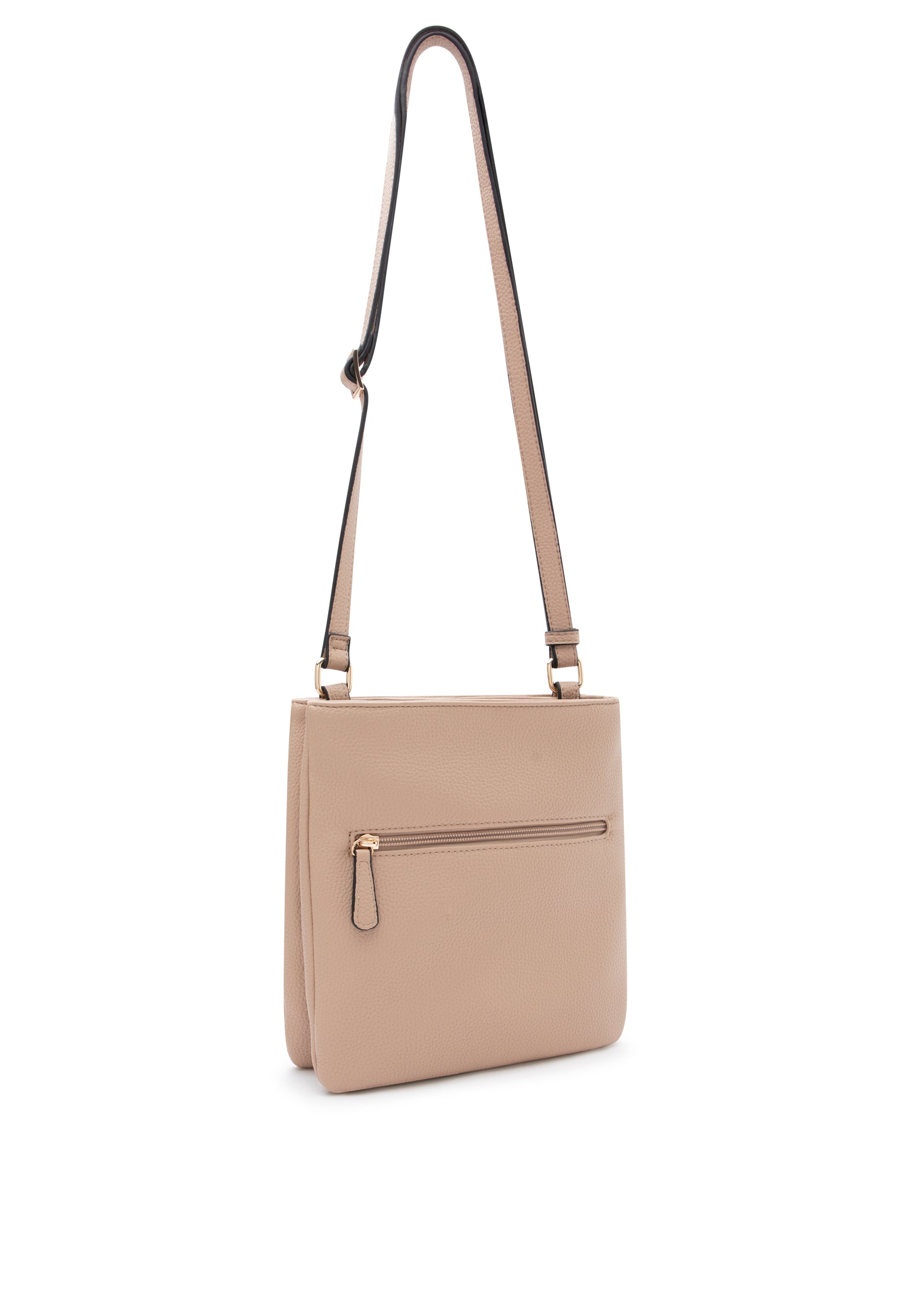 Zandkleurige crossbody