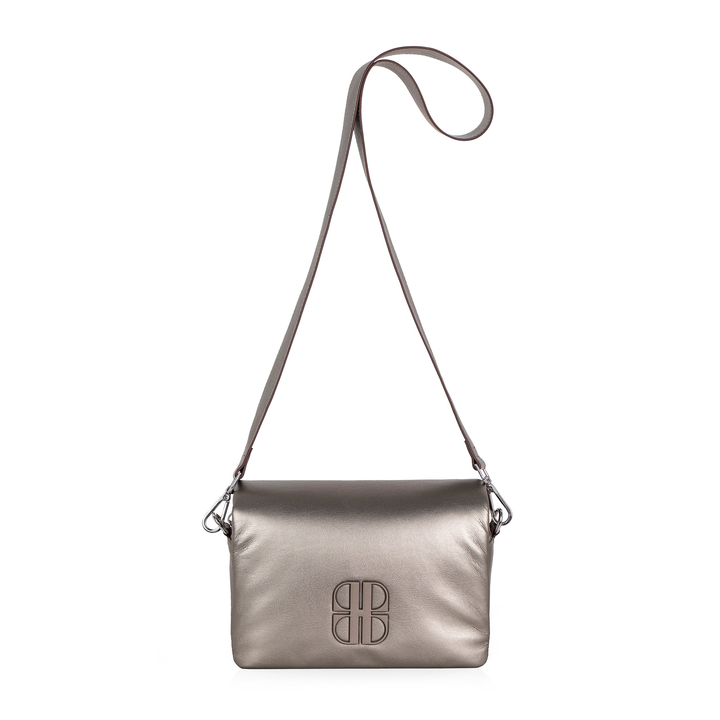 Zilveren crossbody