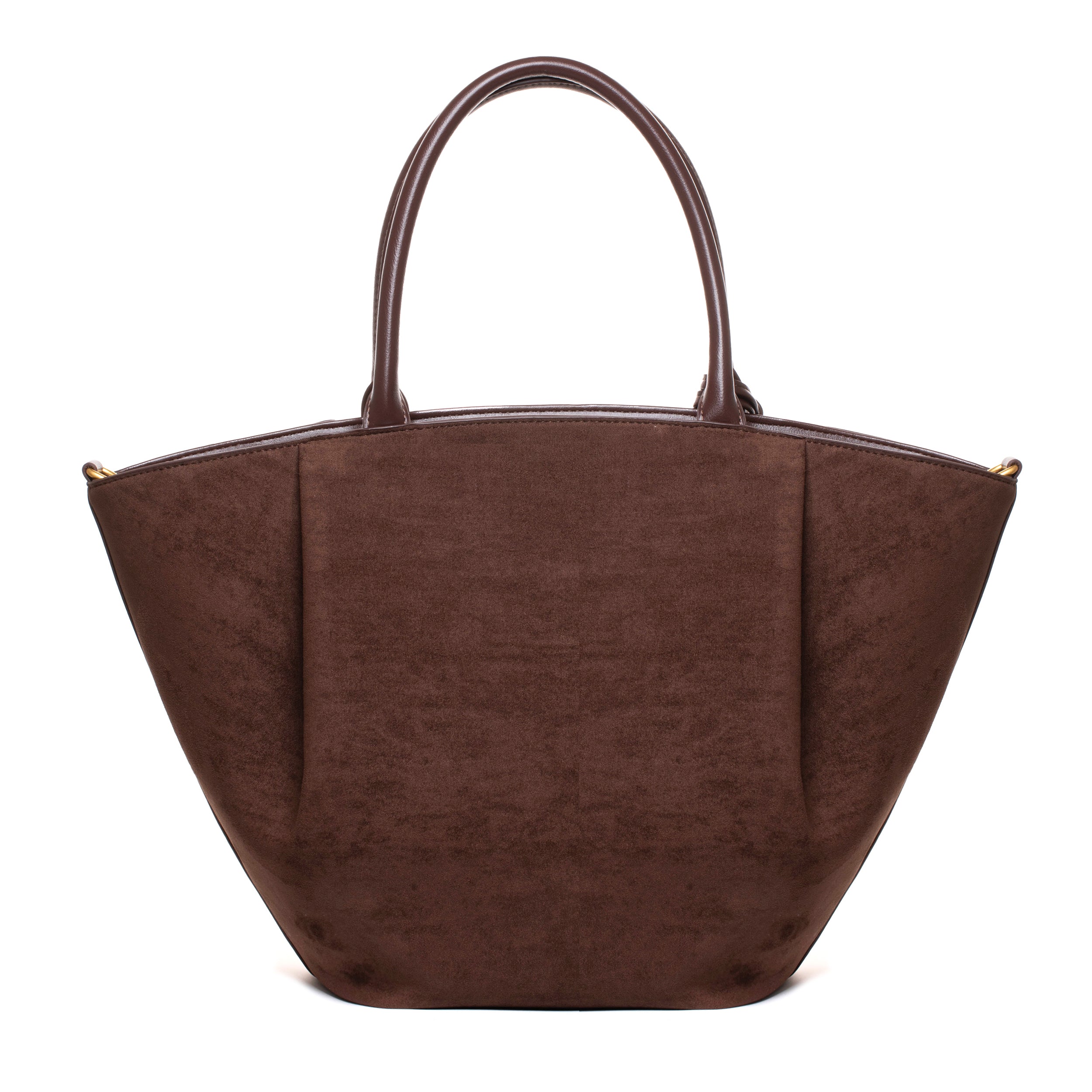 Donkerbruine shopper