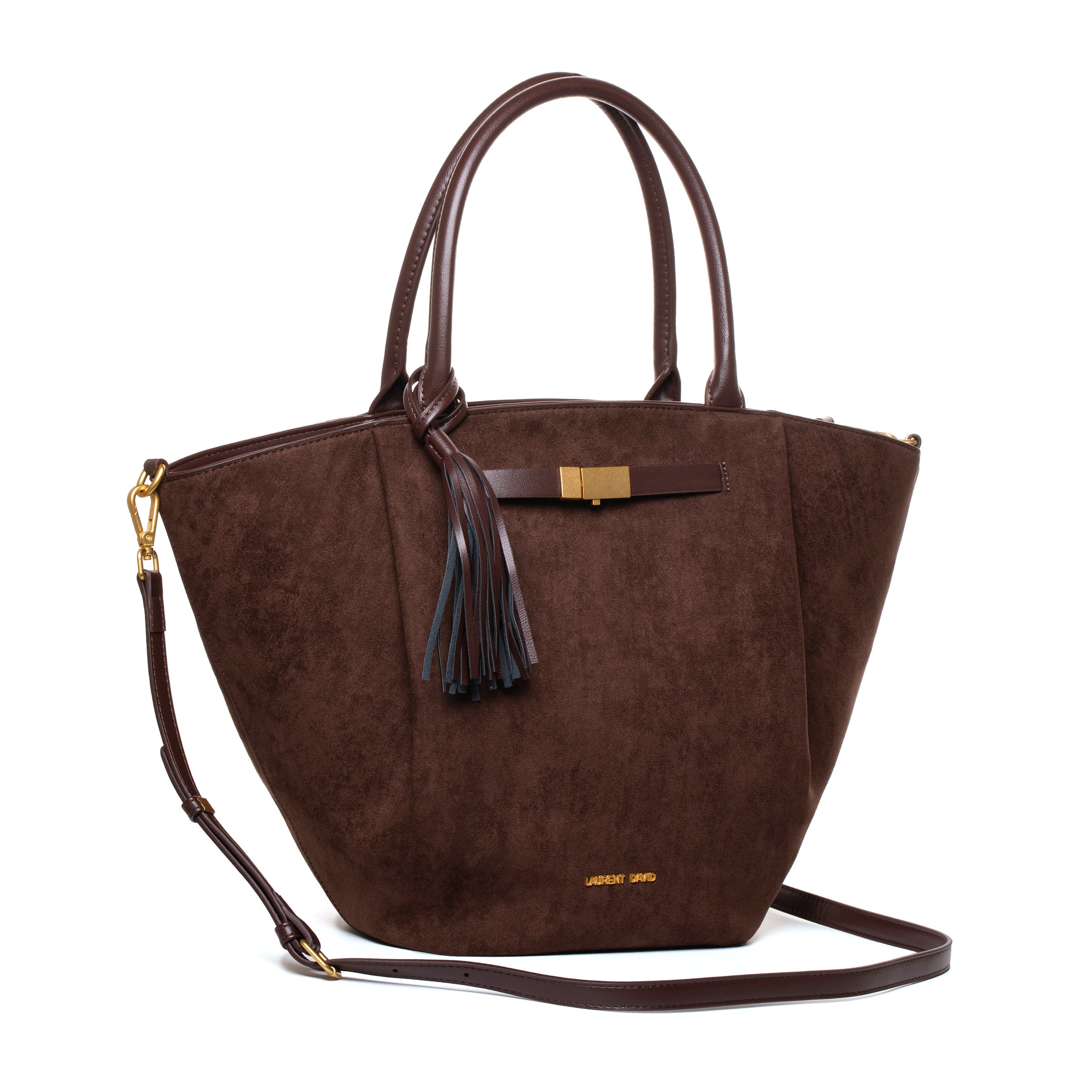 Donkerbruine shopper