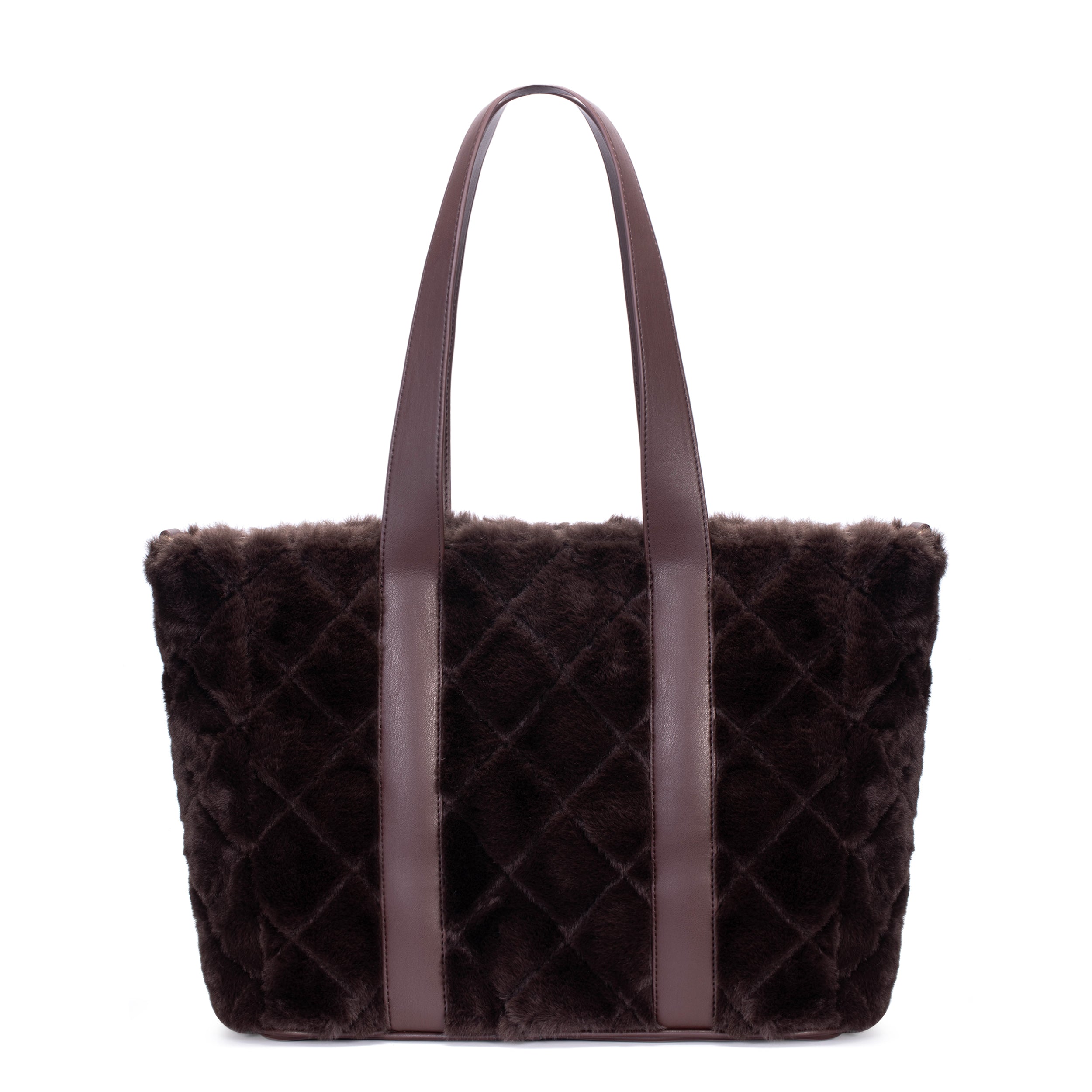 Donkerbruine shopper