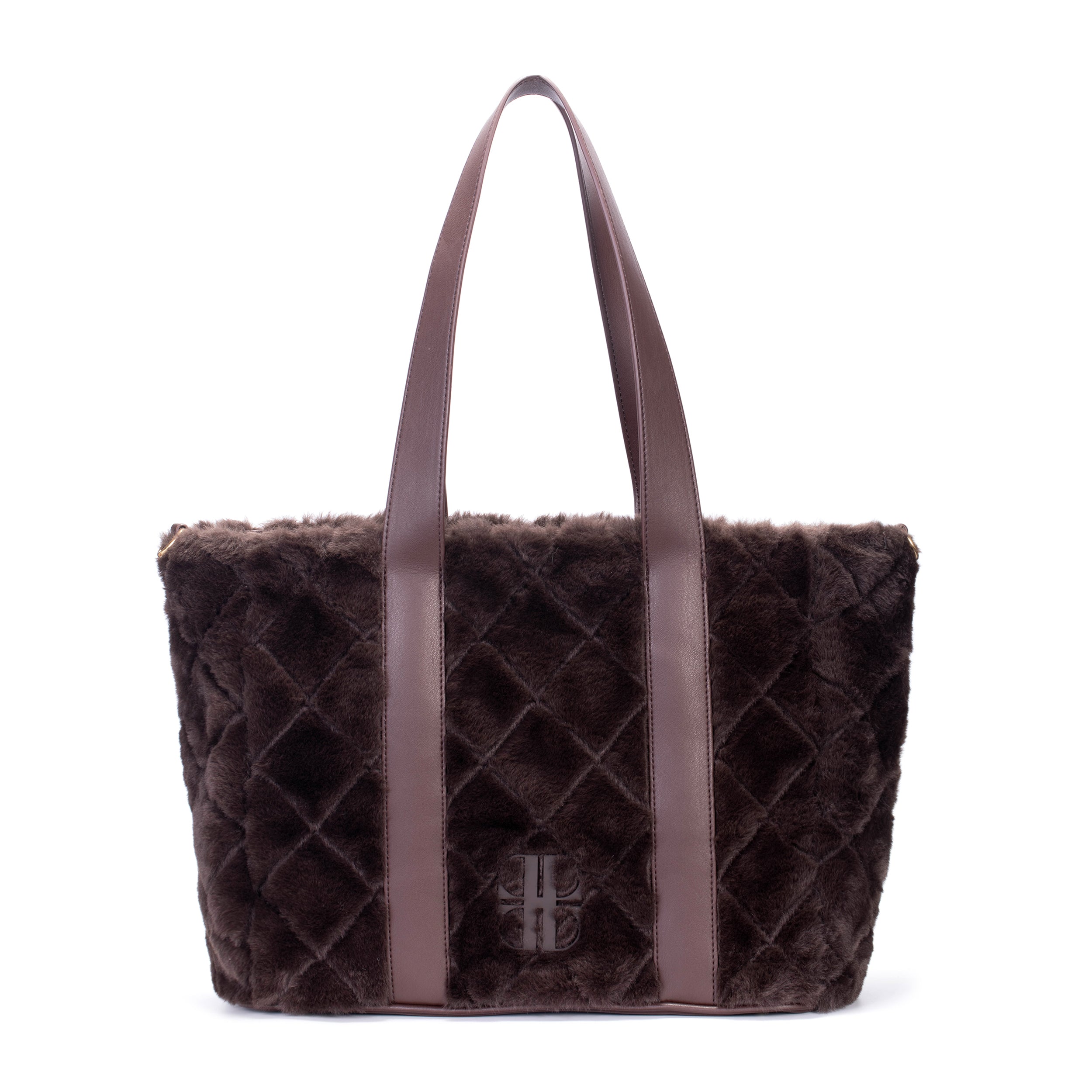Donkerbruine shopper
