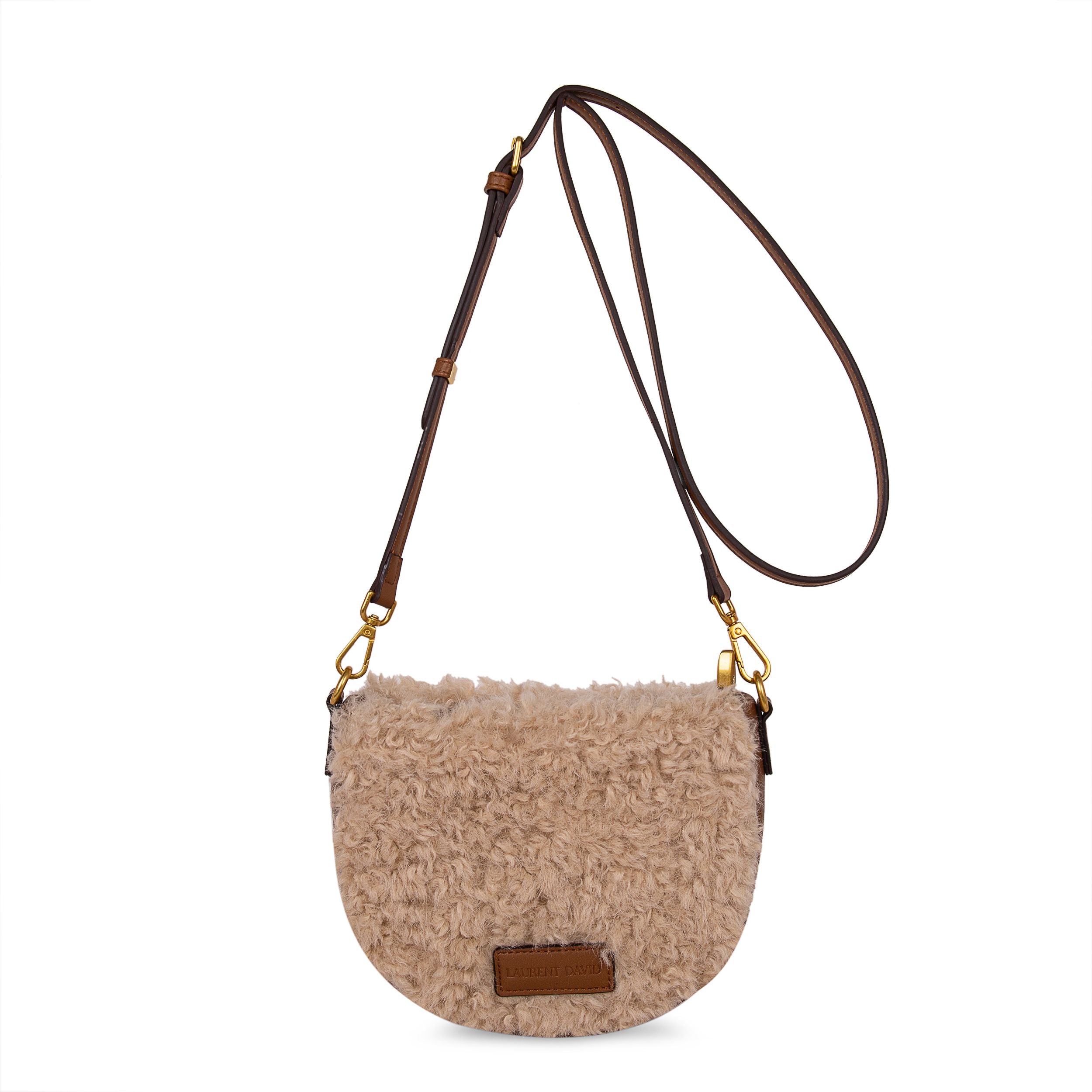 beige handtas