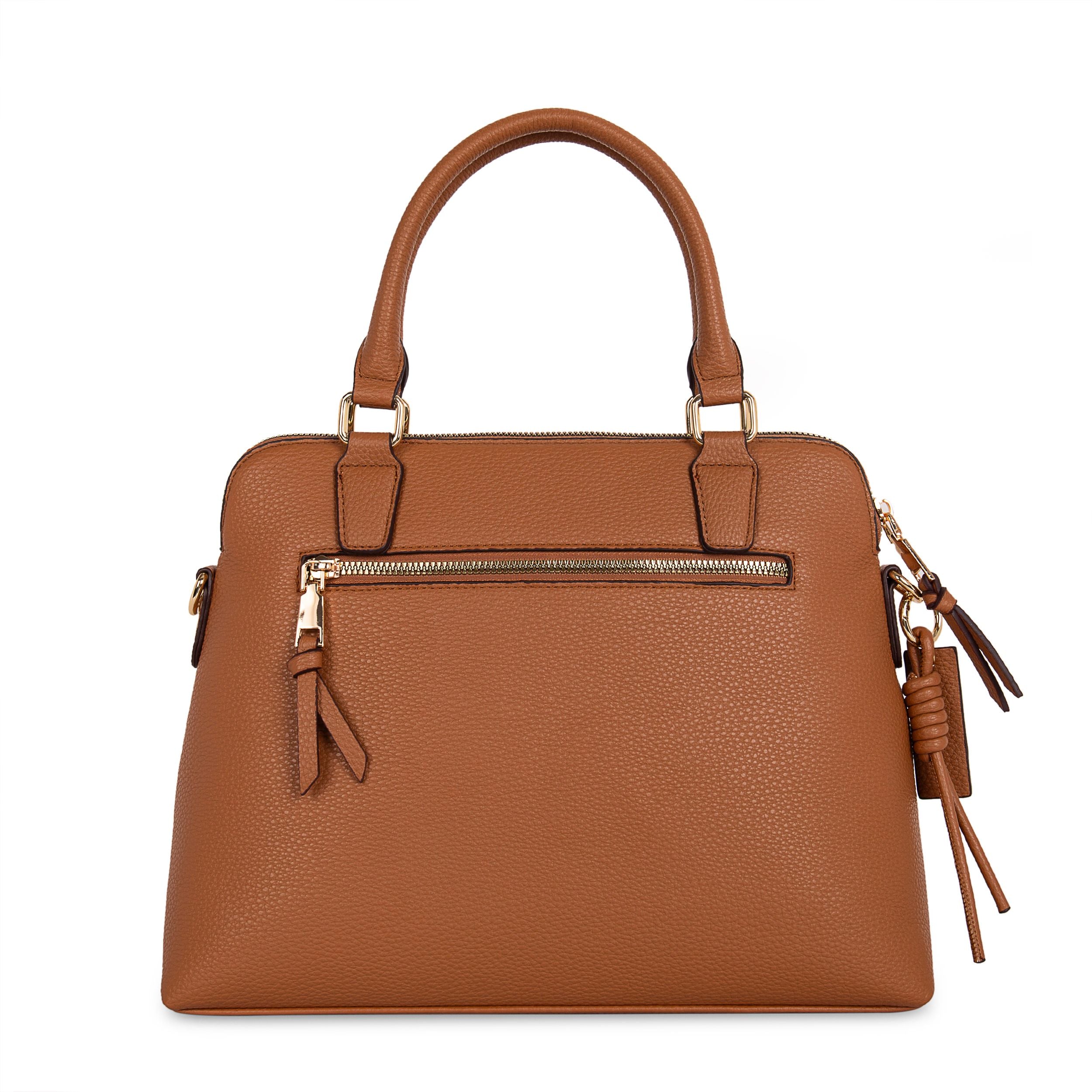 cognac handtas