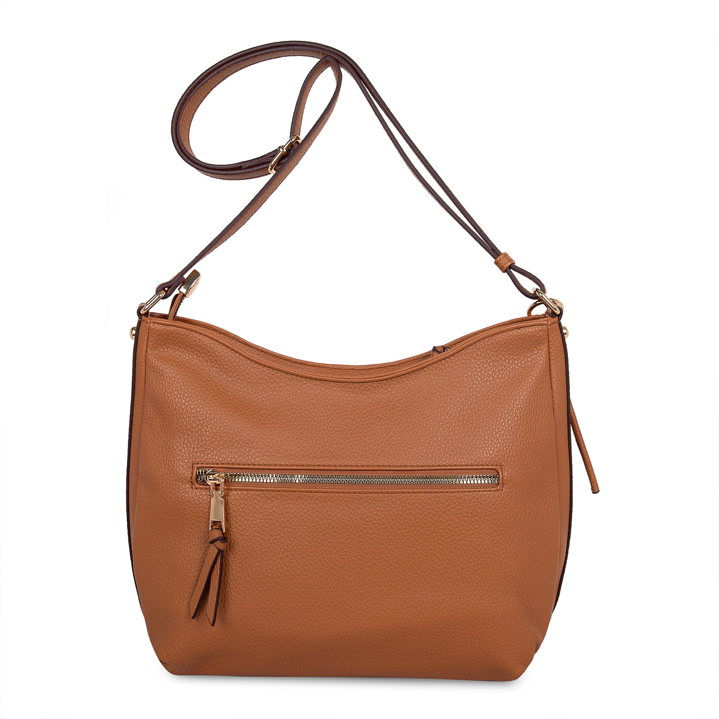 cognac handtas