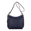 blauwe handtas