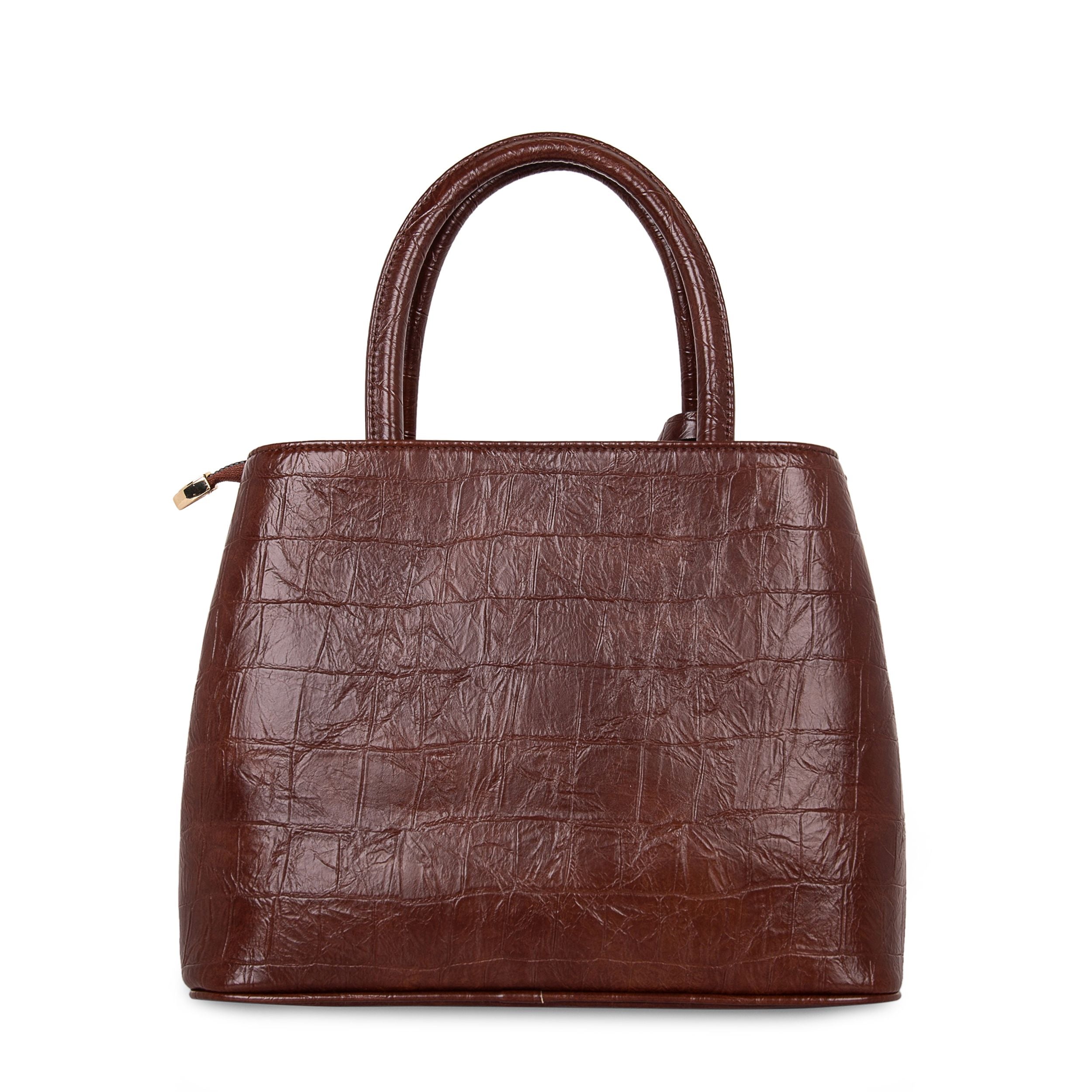 cognac handtas
