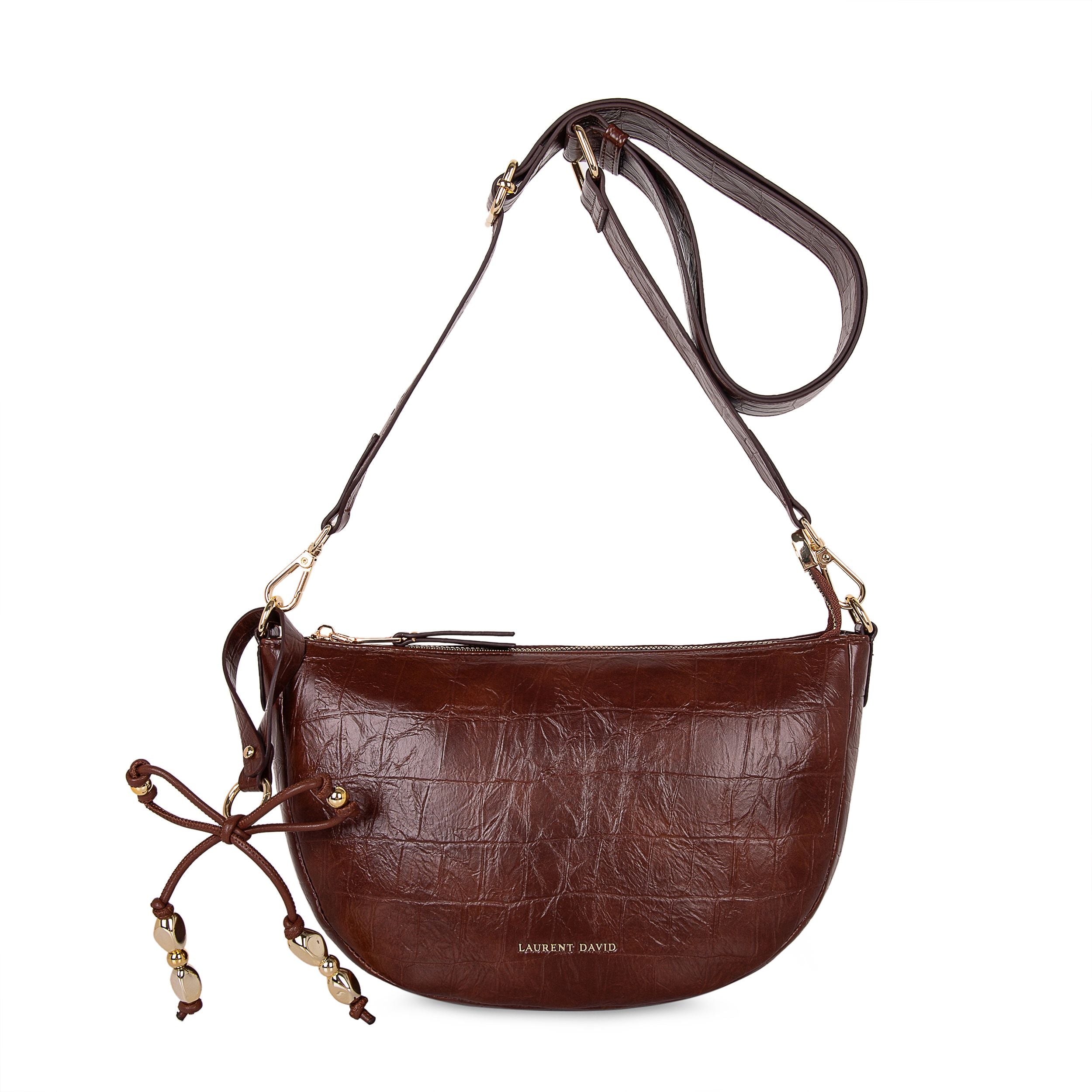 cognac handtas