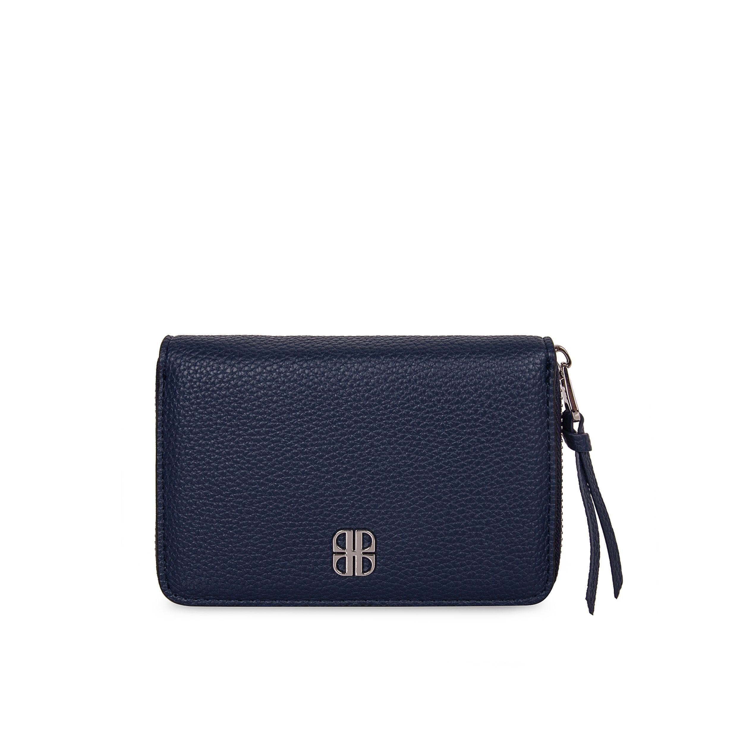 blauwe portefeuilles