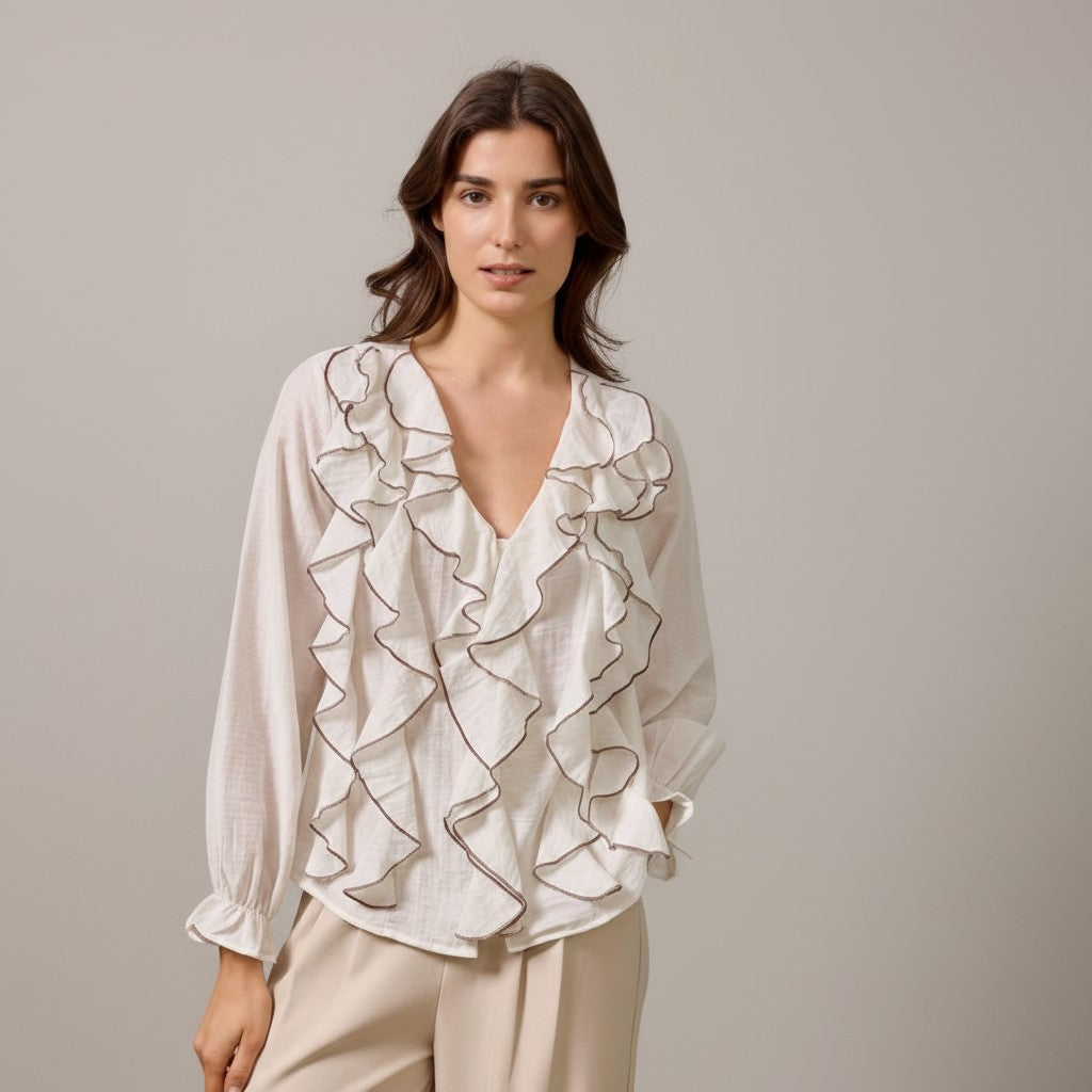 ecru blouse