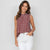 burgundy topje