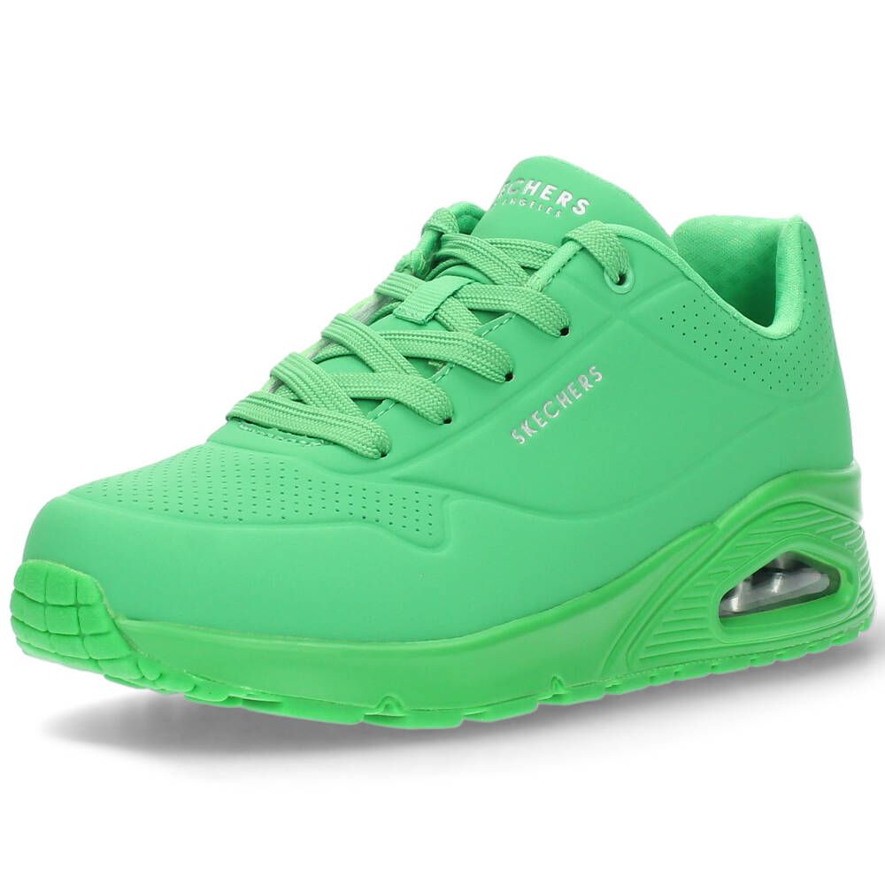 Groene sneakers Uno Stand on Air van Skechers | BENT.be