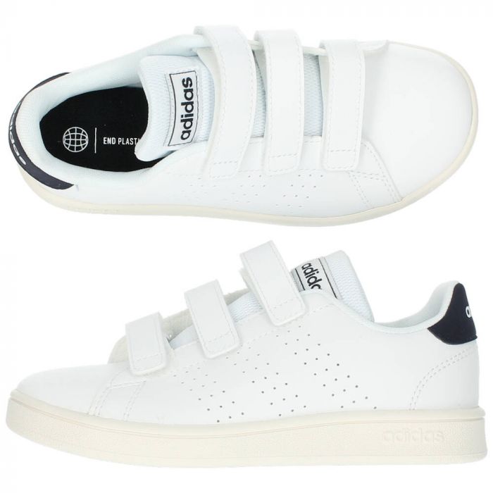 Witte sneakers Advantage CF van Adidas | BENT.be