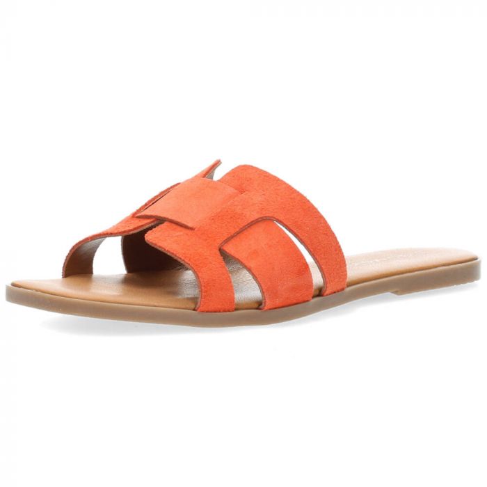 Oranje slippers van Cala Molina | BENT.be