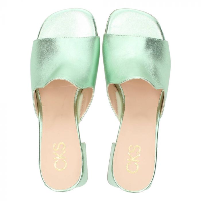 omzeilen Onderdrukking klei Metallic groene sandalen Sharon 1 van Cks | BENT.be